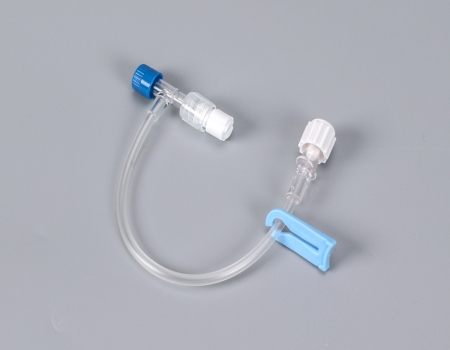 Disposable T connector for repeated injection